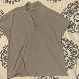 H&M Elegant Gray Women's Top sz M